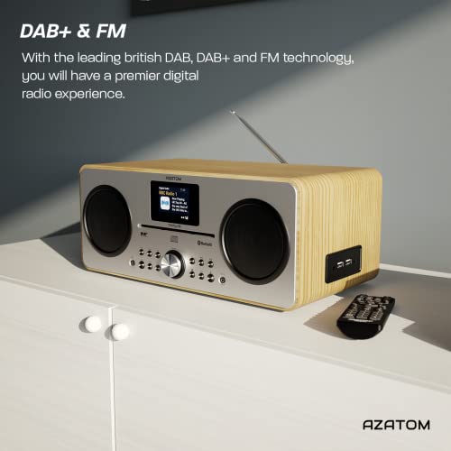 Digital FM Radio with CD Player, Bluetooth Speaker