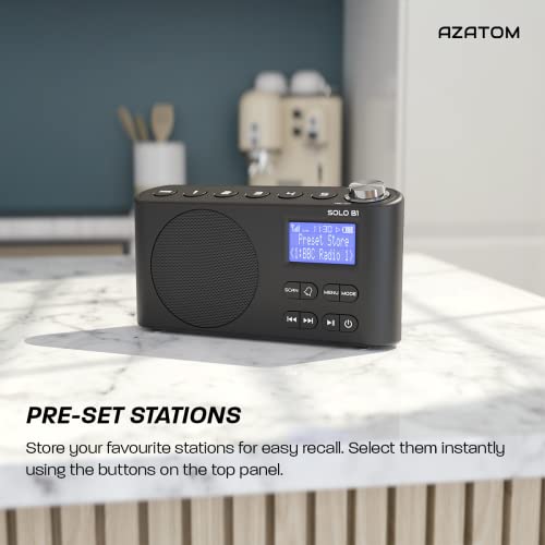 Portable Digital Radio with Bluetooth and Dual Alarm
