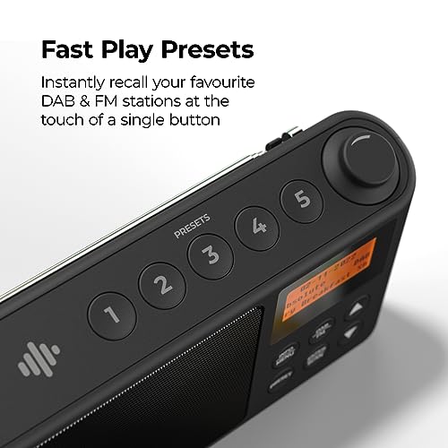 Portable DAB Plus Radio with USB Charging