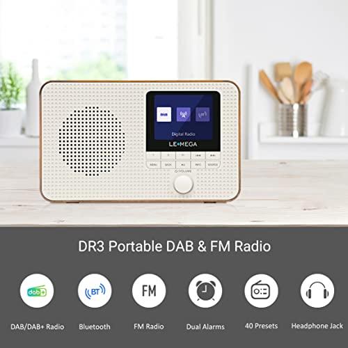 LEMEGA DR3 DAB Radio: Portable Bluetooth Kitchen Gadget