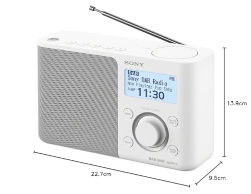 Sony XDR-S61D Portable Digital Radio - White