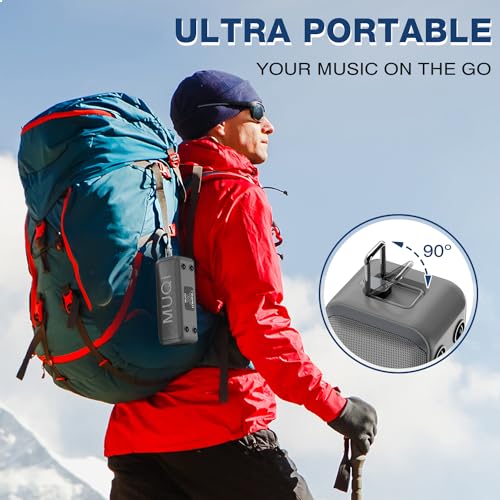 MUQI Waterproof Bluetooth Speaker - 24H Playtime, 10W Stereo