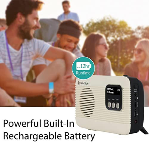 VQ Retro Classic DAB/DAB+ Radio - Bluetooth 5.0