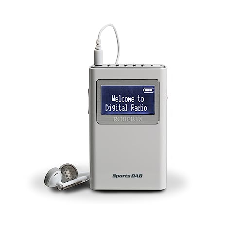 Roberts Sports DAB5 Pocket-Sized DAB/DAB+ FM Radio - White