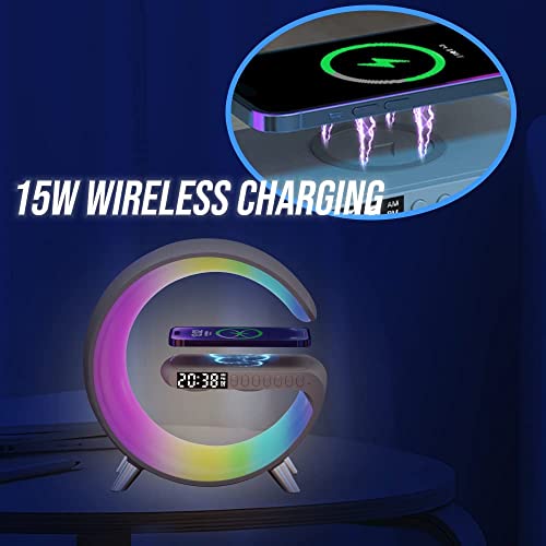 App-controlled 3-in-1 Bluetooth speaker with wireless charging