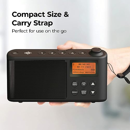 Portable DAB Plus Radio with USB Charging