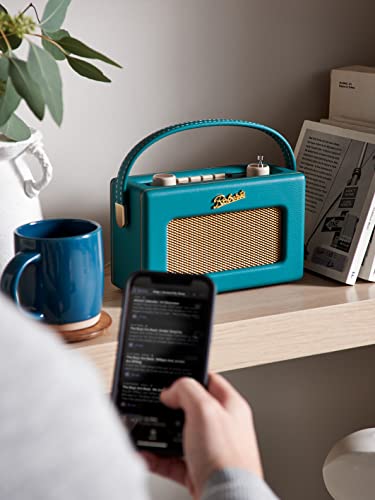 Roberts Rev-Uno Retro Bluetooth Portable Radio - Teal Blue