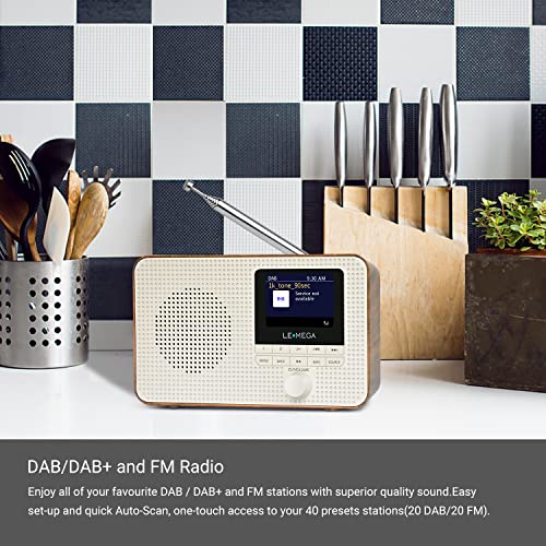 LEMEGA DR3 DAB Radio: Portable Bluetooth Kitchen Gadget
