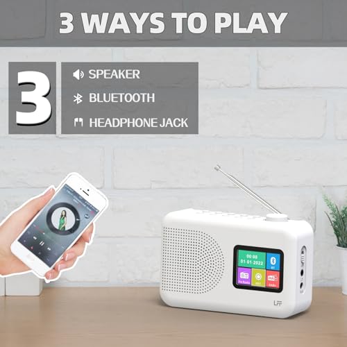 Compact Bluetooth DAB/FM Radio with Color Display
