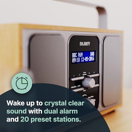 Portable DAB+ Radio | Premium Wood & Steel Design