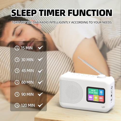 Compact Bluetooth DAB/FM Radio with Color Display