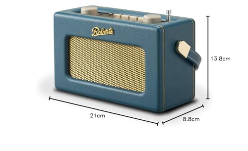 Roberts Rev-Uno Retro Bluetooth Portable Radio - Teal Blue