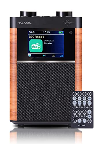 Roxel Portable DAB/FM Radio with Dual Alarm & Snooze