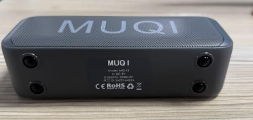 MUQI Waterproof Bluetooth Speaker - 24H Playtime, 10W Stereo