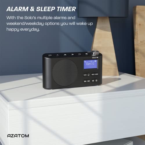 Portable Digital Radio with Bluetooth and Dual Alarm