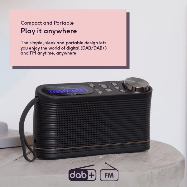 Roberts Play10 Black DAB/DAB+ FM Digital Radio