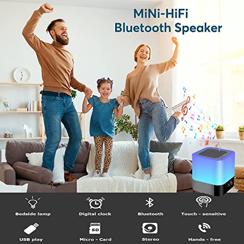 WamGra Bluetooth Speaker with Touch Control, Alarm Clock