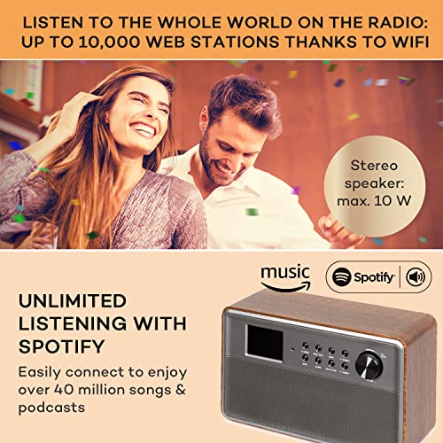 Portable Auna DAB Radio with Bluetooth & Spotify