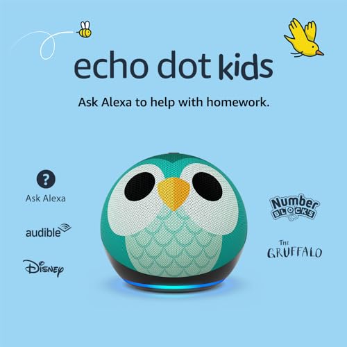 2022 Echo Dot Kids: Smart Speaker with Alexa (Owl)