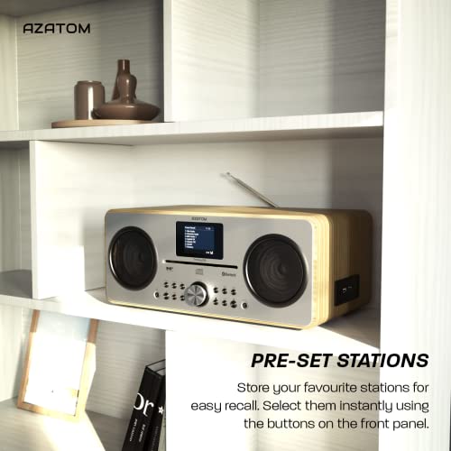 Digital FM Radio with CD Player, Bluetooth Speaker