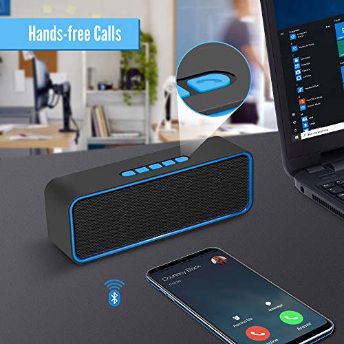 Kolaura Portable Wireless Speaker, 3D Stereo HiFi Bass
