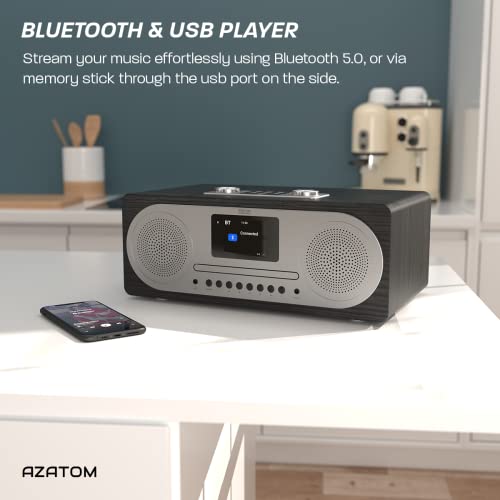 Hi-Fi Speaker System with DAB+ FM, CD, Bluetooth