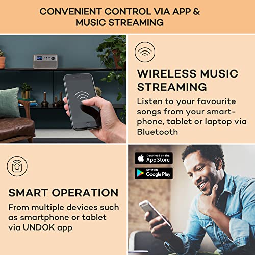 Portable Auna DAB Radio with Bluetooth & Spotify