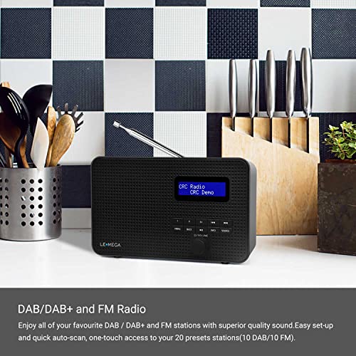 LEMEGA DR1 Dual Alarm DAB Radio