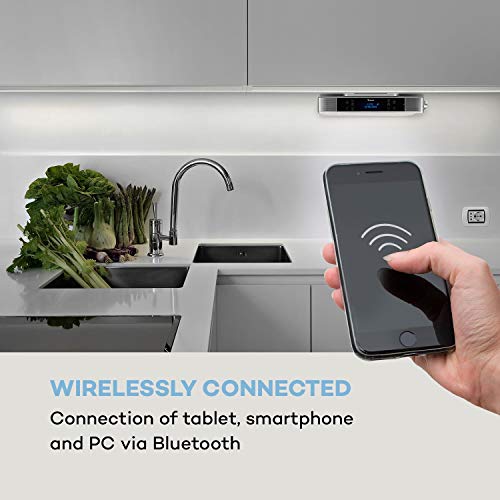 auna KR-140 Bluetooth Kitchen Radio - Light Grey