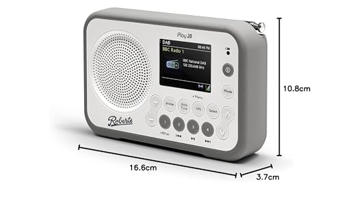 Roberts PLAY20 DAB/FM Digital Radio, Compact & Portable