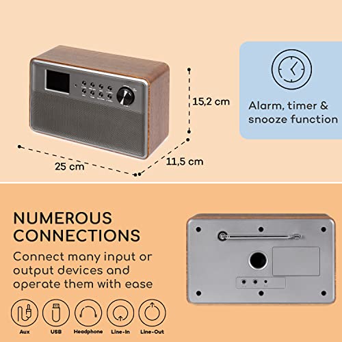 Portable Auna DAB Radio with Bluetooth & Spotify