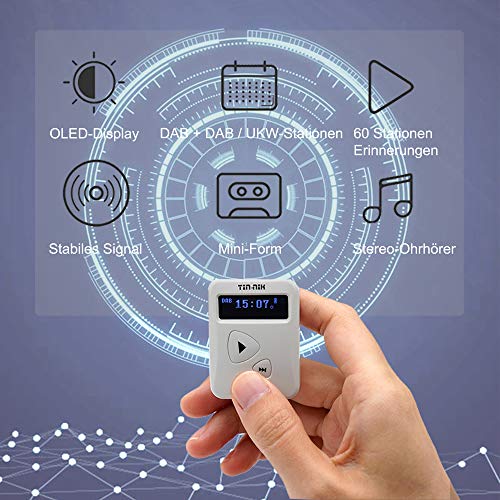 Portable DAB/DAB+/FM Radio with Rechargeable Battery