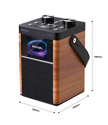 Roxel Portable DAB/FM Radio with Dual Alarm & Snooze