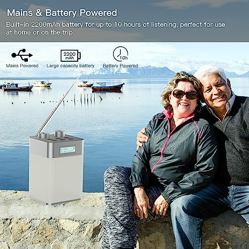Portable Bluetooth DAB Radio with MP3 Player