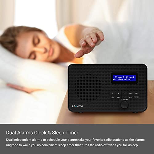 LEMEGA DR1 Dual Alarm DAB Radio