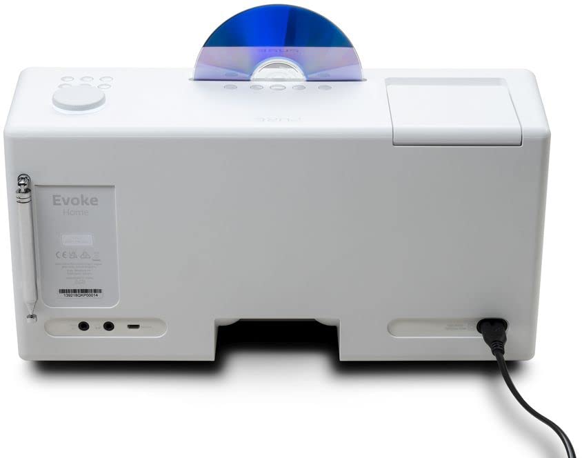 Pure Evoke Stereo Music System - Cotton White