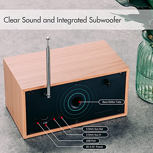 August MB420 DAB+ Bluetooth Speaker with Alarm