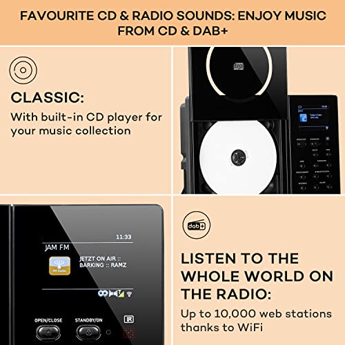 auna Connect Vertical - Internet Radio, Spotify, Bluetooth
