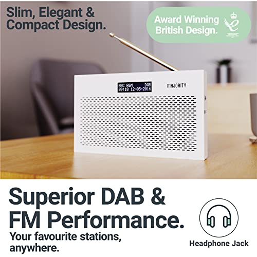 Portable DAB/DAB+ Radio | 15-Hour Battery | Kitchen FM