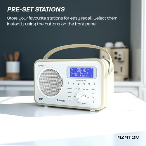 Retro Digital FM Radio with Bluetooth 5.0