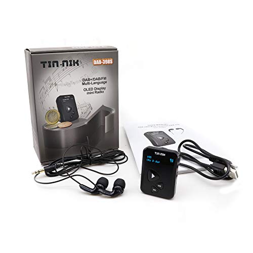 Tin-Nik DAB-398S Portable DAB+ Radio with Earphones