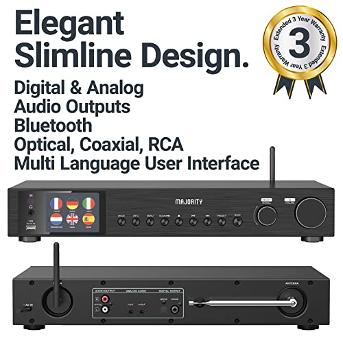 Wireless Digital Tuner with Spotify, Podcasts | LED Display