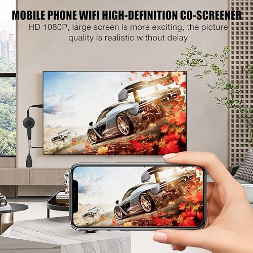 Portable WiFi Display Dongle for iPhone/Android/Windows/Mac