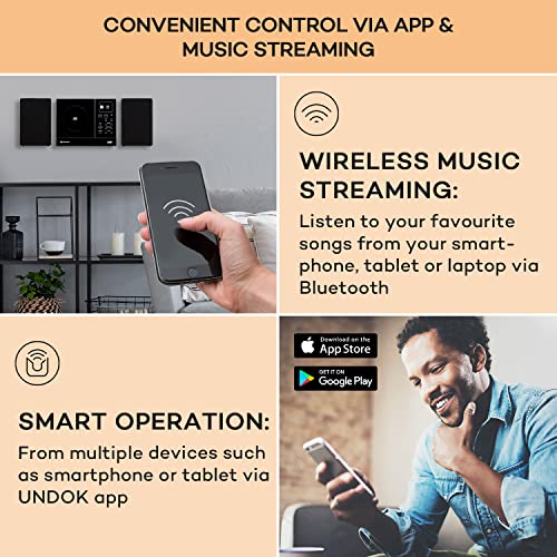 auna Connect Vertical - Internet Radio, Spotify, Bluetooth