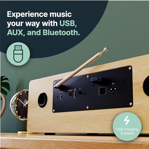 Compact Bluetooth Stereo System | Radio, CD Player, Remote