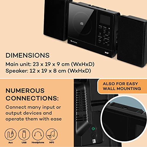 auna Connect Vertical - Internet Radio, Spotify, Bluetooth
