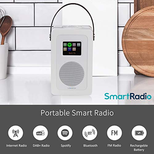 LEMEGA M6+ Portable Digital Radio - White