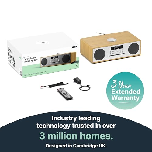 Compact Bluetooth Stereo System | Radio, CD Player, Remote