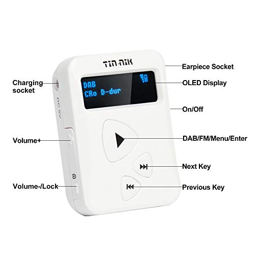 Portable DAB/DAB+/FM Radio with Rechargeable Battery