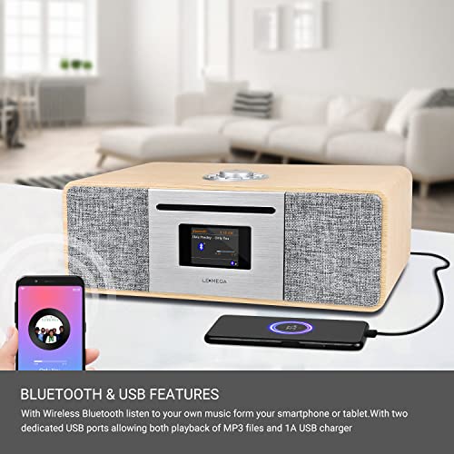 LEMEGA DAB Radio with CD Player, WiFi
